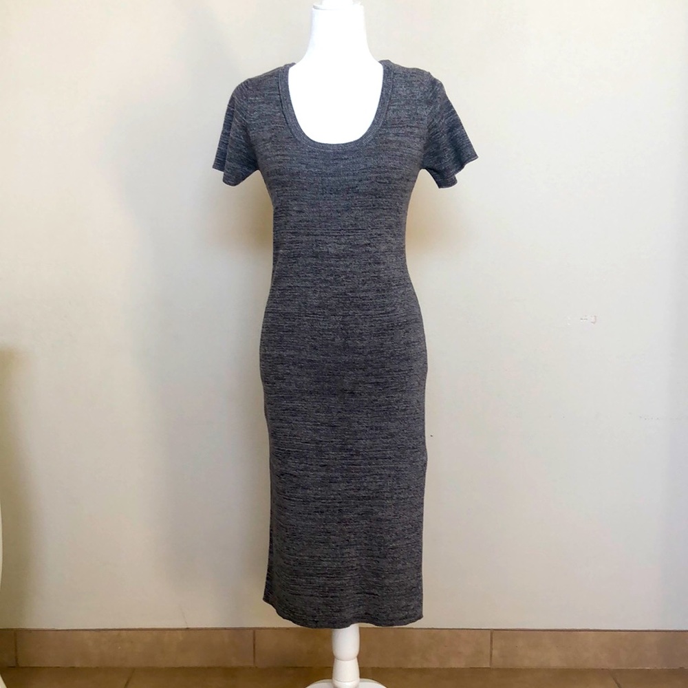 Knit sweat body con dress